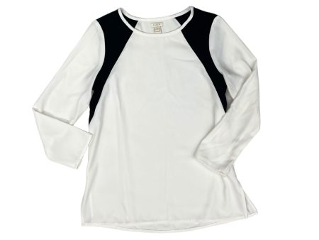 Black & White Top Long Sleeve J. Crew, Size 0 Cheap