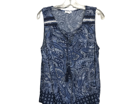 Blue Top Sleeveless By Westport, Size: L Online Hot Sale