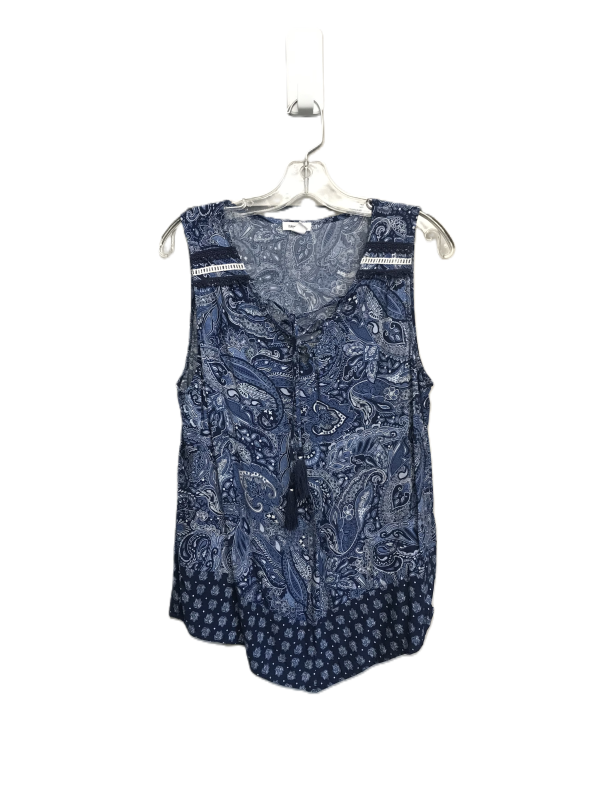 Blue Top Sleeveless By Westport, Size: L Online Hot Sale