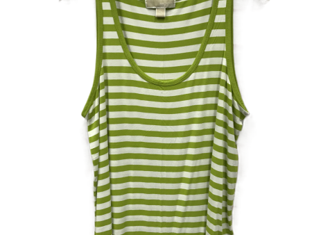 Green Top Sleeveless By Michael By Michael Kors, Size: Xl Hot on Sale