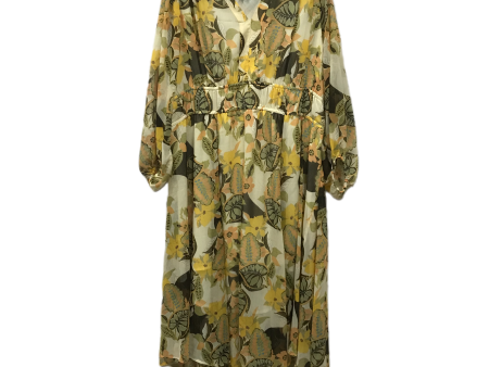 Yellow Dress Casual Midi By Jessica Simpson, Size: 2x Online now